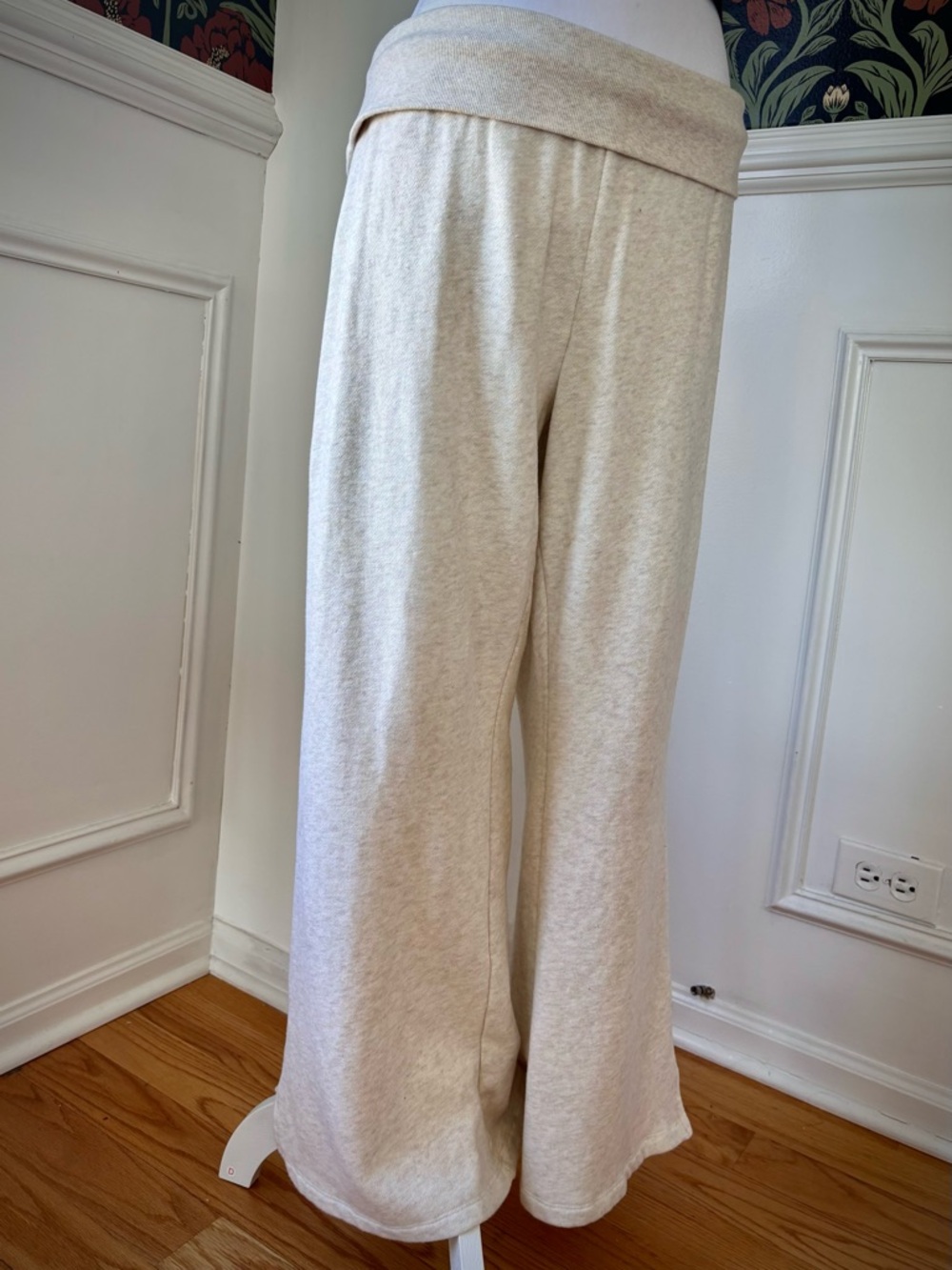 VS PINK Fleece Foldover Flare Pant Petite Cozy Loungecore Soft Girl - Picture 7 of 11